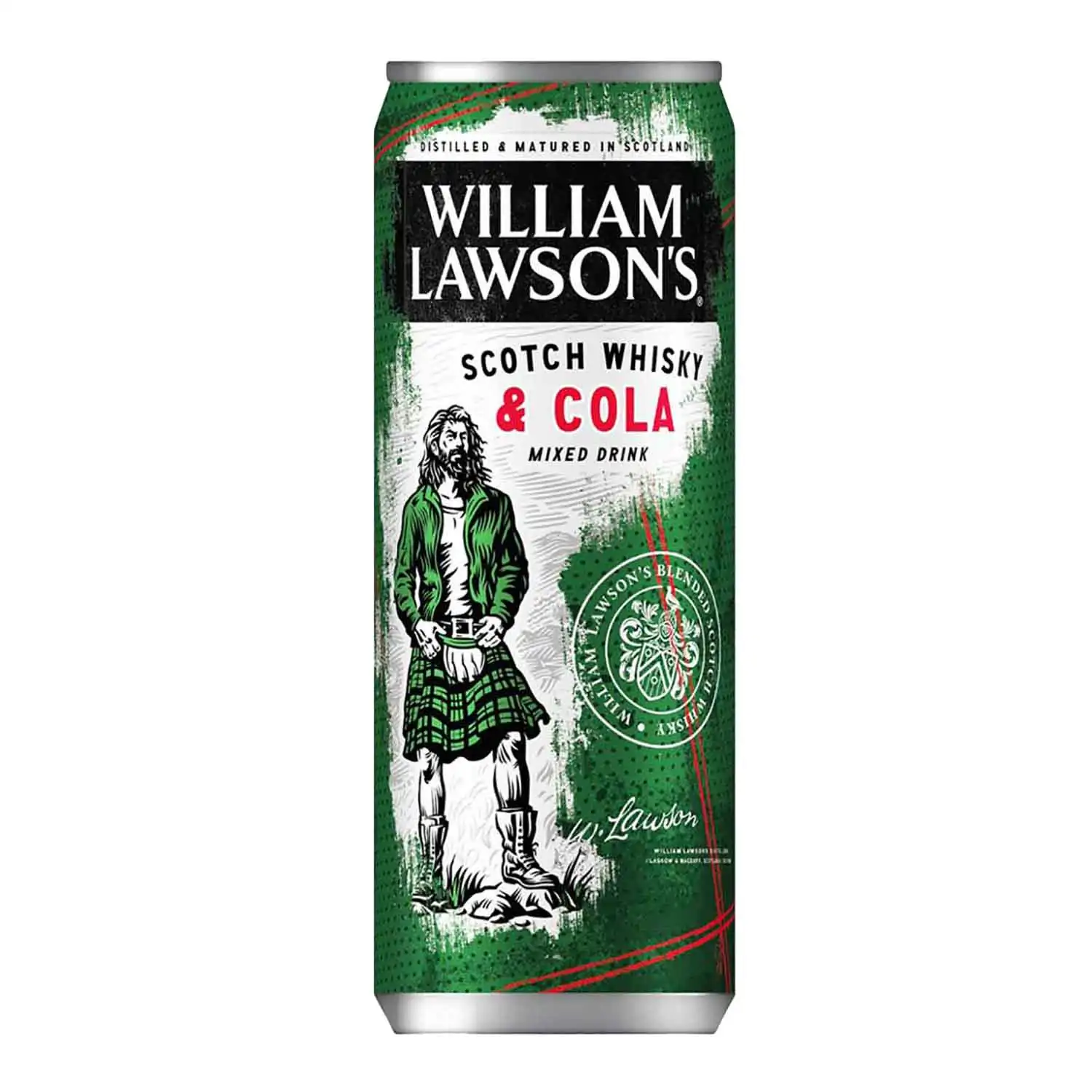 William Lawson's & cola 25cl Alc 5%