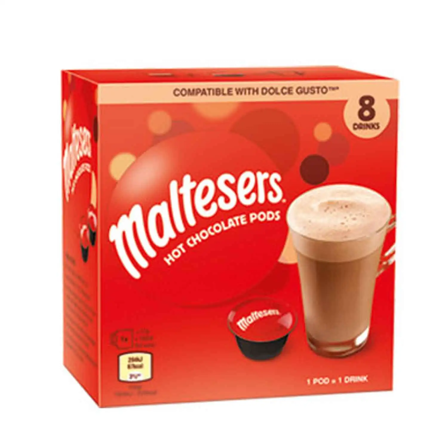 Maltesers chocolat chaud pods 8x17g - Buy at Real Tobacco