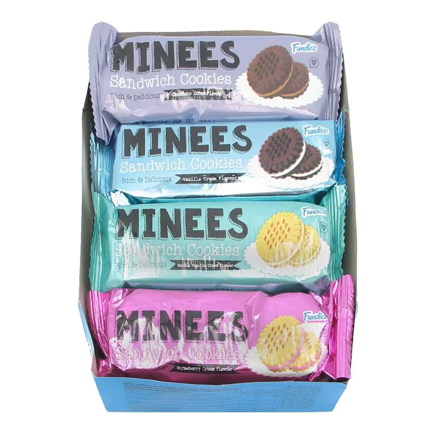 Minees sandwich cookies 8x30g - Buy at Real Tobacco