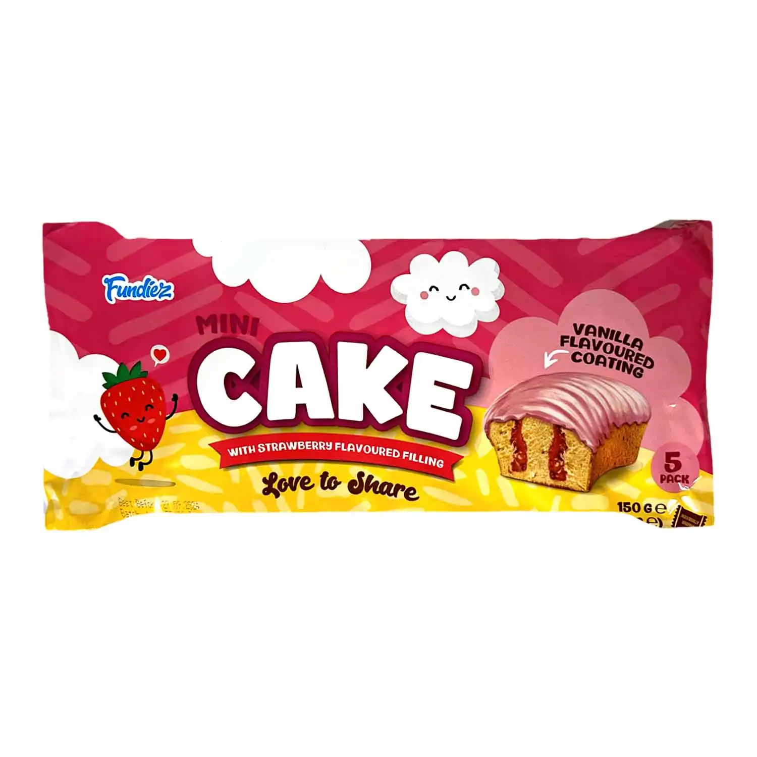 Fundiez mini cake fraise 5x30g - Buy at Real Tobacco